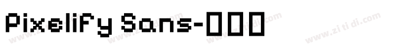 Pixelify Sans字体转换